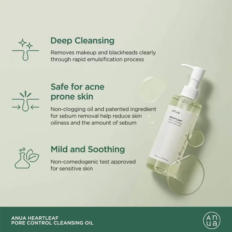 Anua Heartleaf Pore Control Cleansing Oil (200ml)