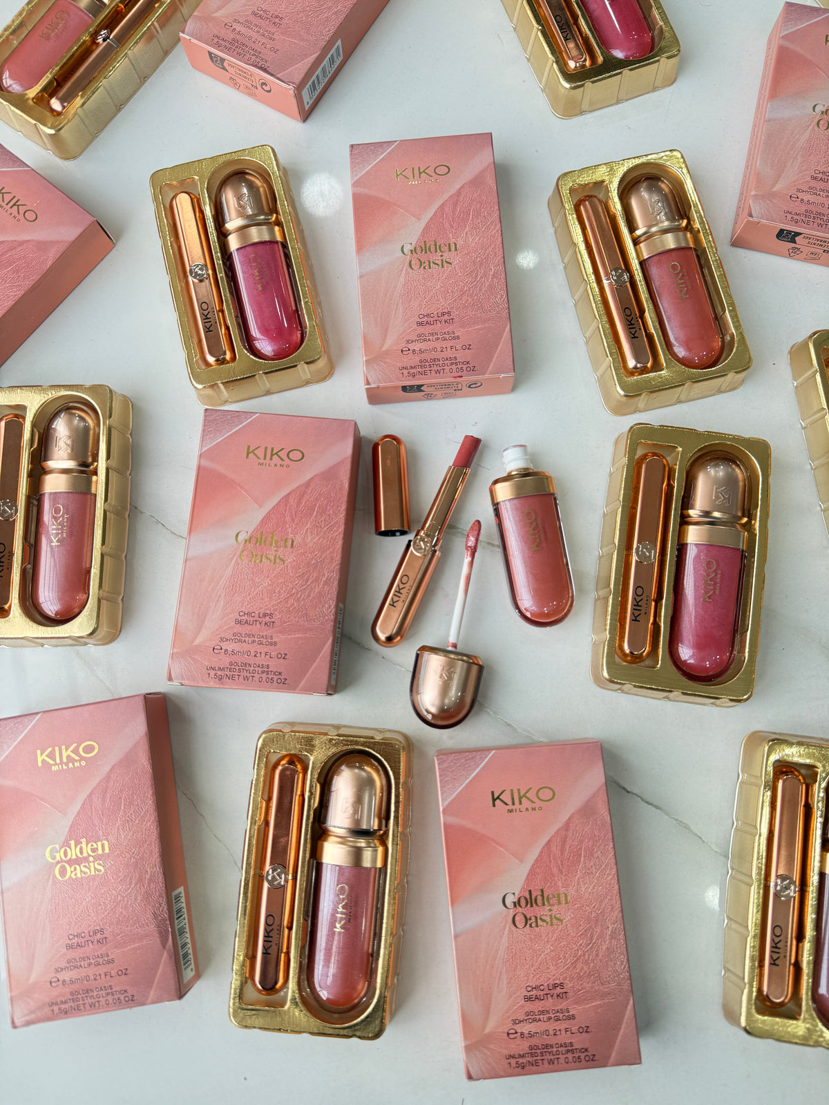 KIKO MILANO GOLDEN OASIS chic lips beauty kit