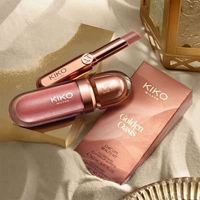 KIKO MILANO GOLDEN OASIS chic lips beauty kit