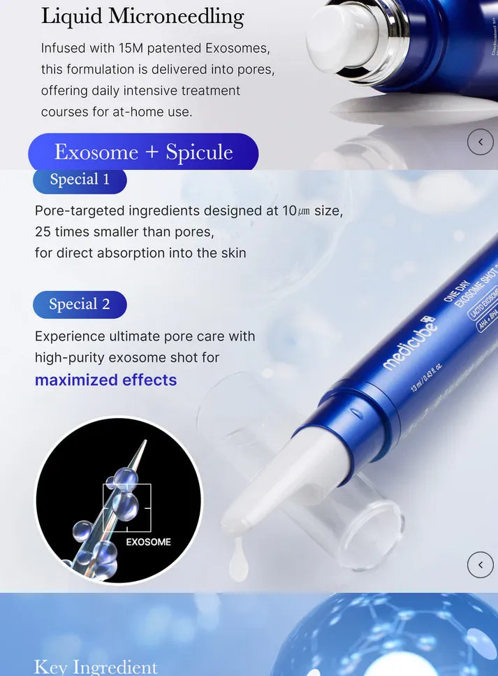 MEDICUBE - One Day Exosome Shot Pore Ampoule 25000 13 ml