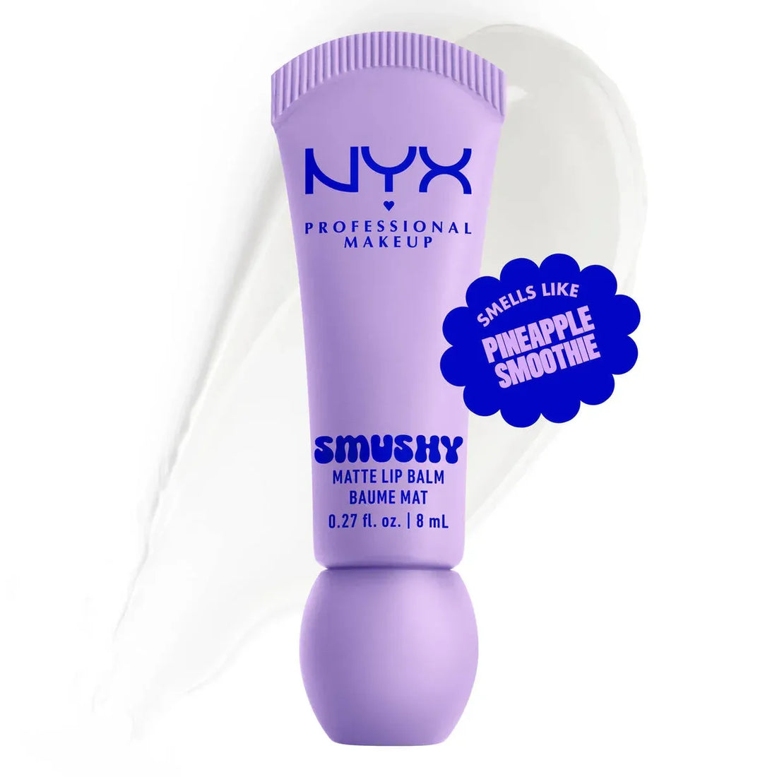 NYX Smushy Matte Lip Balm, Tinted Lip Moisturizer with Soft, Matte Finish