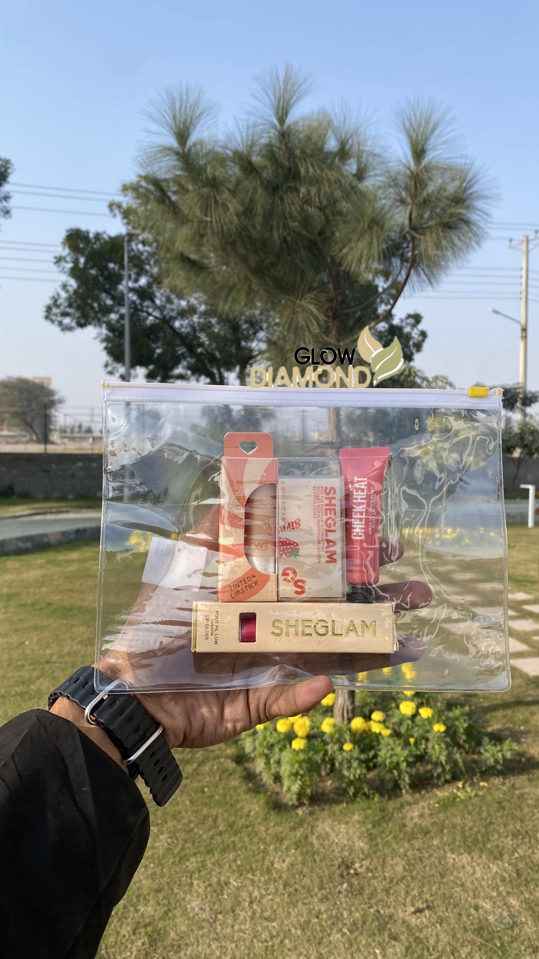 Deal No 6. Sheglam Pout Pillow Lip Gloss+Sheglam Lip & Cheek Tint+Kevin&Coco - TINTED LIPSTICK and MAYBELLINE-Cheek Heat Gel Cream Blush - Rose Flush