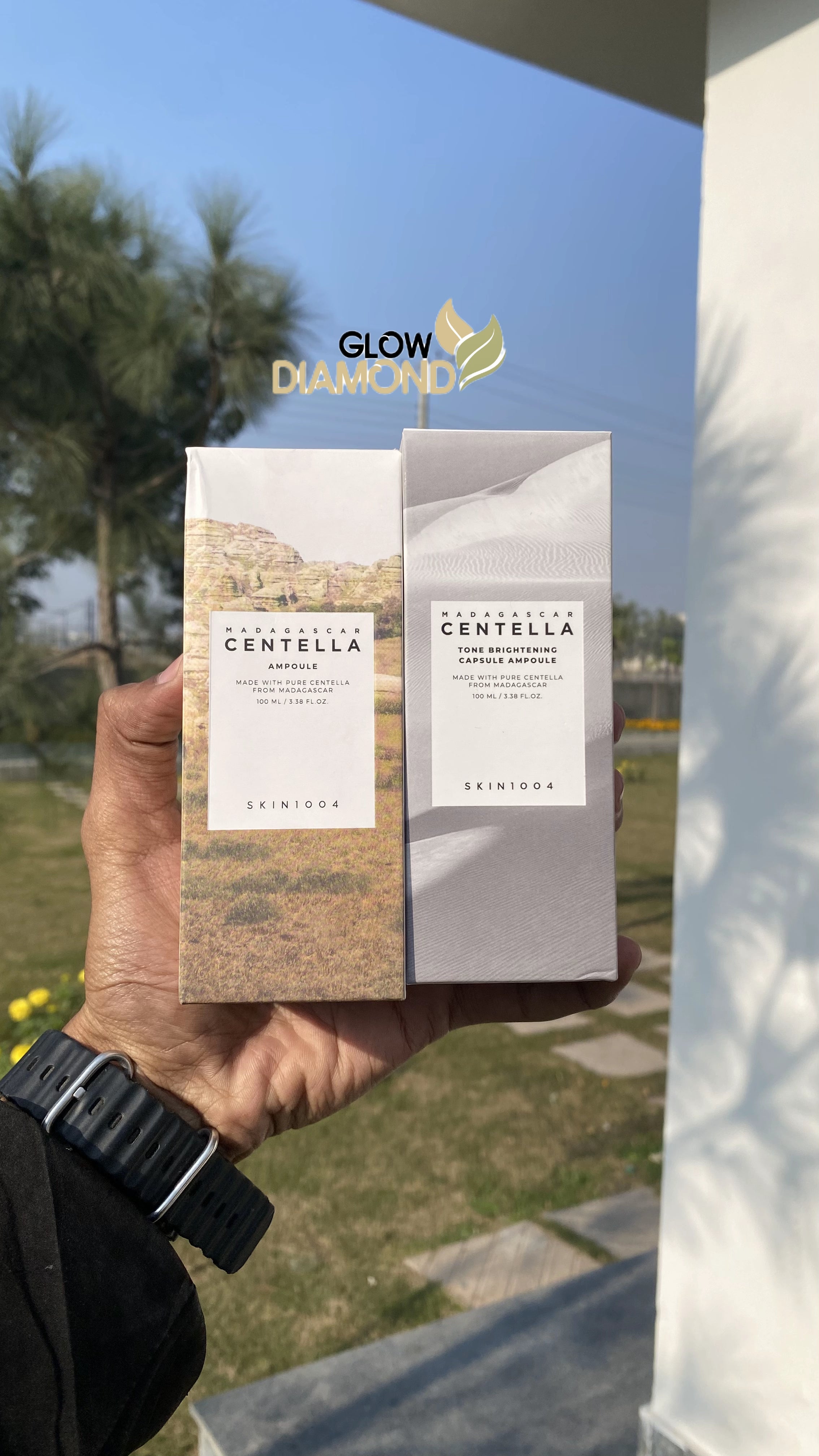 Deal No 5. Skin1004 Madagascar Centella Daily Care+Centella Tone Brightening Capsule Ampoule 100ml