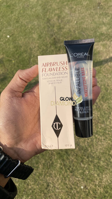 Deal No 15. Charlotte Tilbury Airbrush Flawless Foundation+L’Oréal Paris Infallible Mattifying Primer